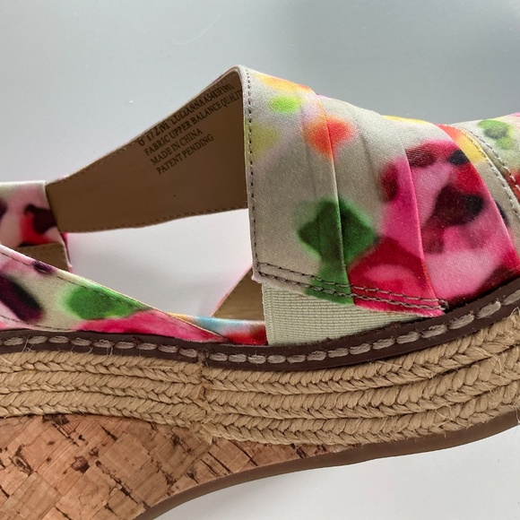 Naturalizer Lulianna Floral Ankle Strap Wedge Sandal Heel Shoes Size 6 1/2 - Picture 5 of 5